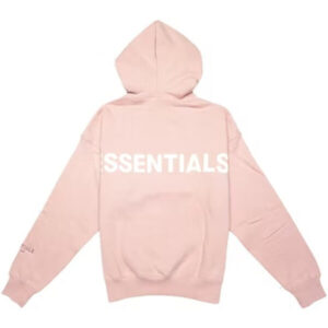 Fear of God Essentials Pink 3M Logo Pullover Hoodie – Blush